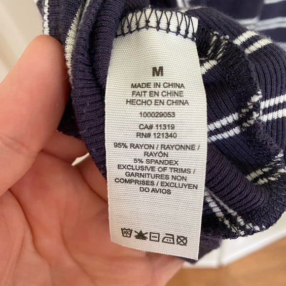 Garage Striped Summer Dress size M - Picture 6 of 7